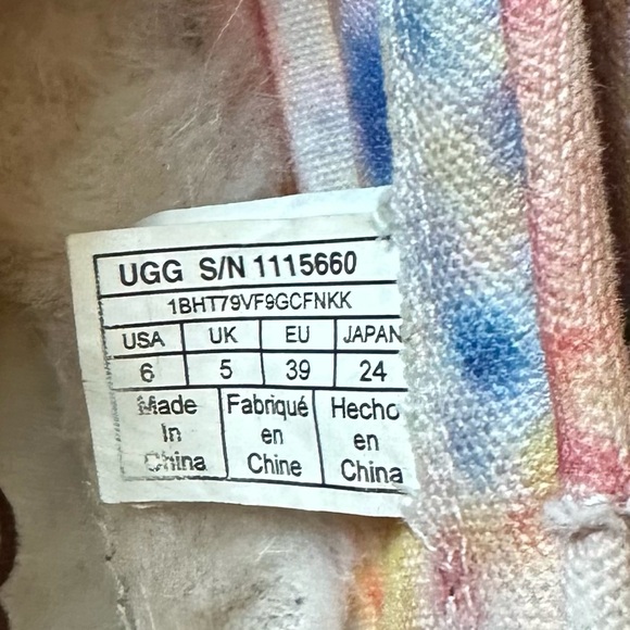 UGG x Ovadia Tasman Tie Dye Slip On Mule Slippers Size 6 - Picture 9 of 10